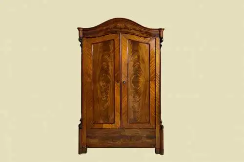 1840er ANTIK Schrank Louis Philippe Mahagoni Wäsche Kleiderschrank von 1840