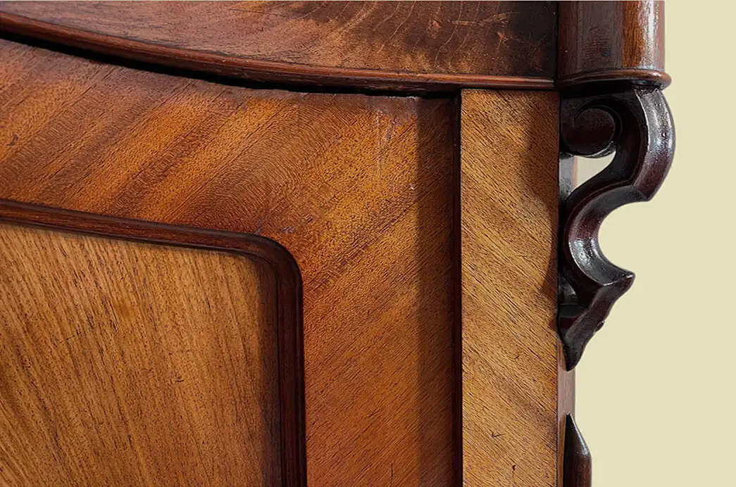 1840er ANTIK Schrank Louis Philippe Mahagoni Wäsche Kleiderschrank von 1840 10
