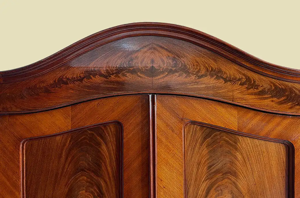 1840er ANTIK Schrank Louis Philippe Mahagoni Wäsche Kleiderschrank von 1840 11