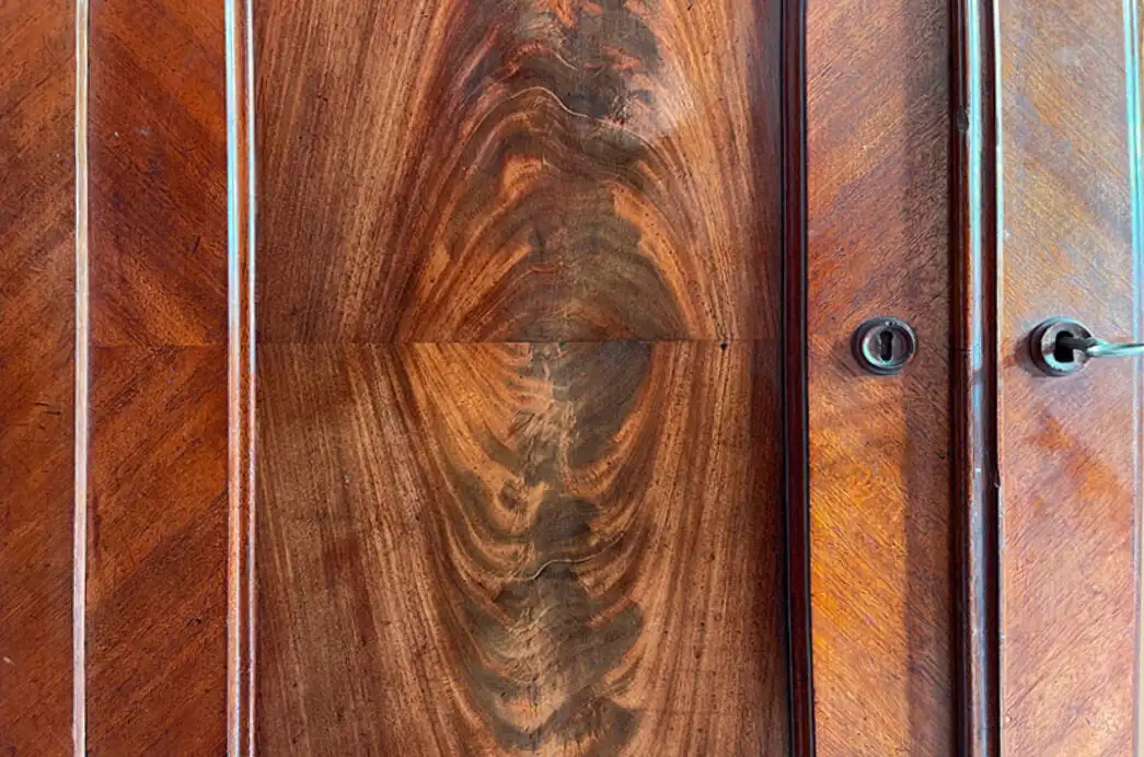 1840er ANTIK Schrank Louis Philippe Mahagoni Wäsche Kleiderschrank von 1840 13