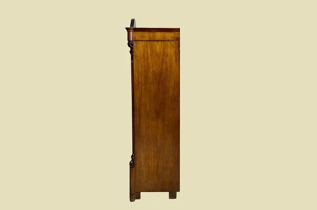 1840er ANTIK Schrank Louis Philippe Mahagoni Wäsche Kleiderschrank von 1840 19