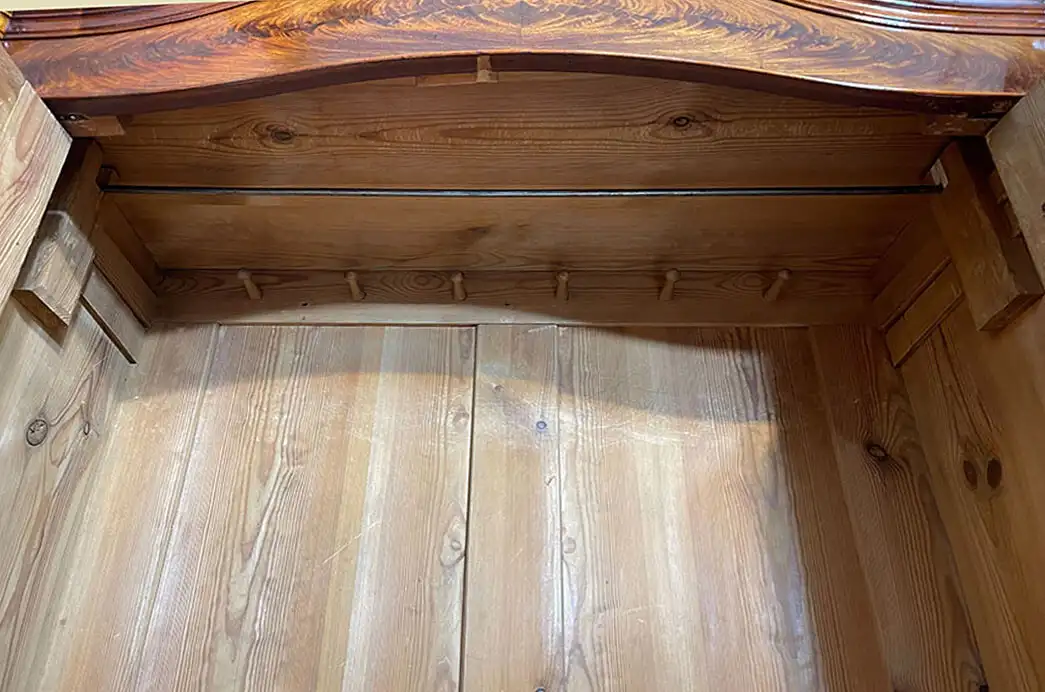 1840er ANTIK Schrank Louis Philippe Mahagoni Wäsche Kleiderschrank von 1840 6