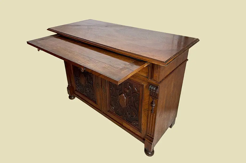 1880er Anrichte Buffet ANTIK Gründerzeit Kommode Halbschrank Sideboard von 1880 10