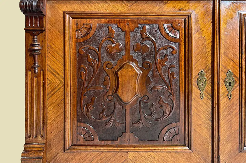 1880er Anrichte Buffet ANTIK Gründerzeit Kommode Halbschrank Sideboard von 1880 13