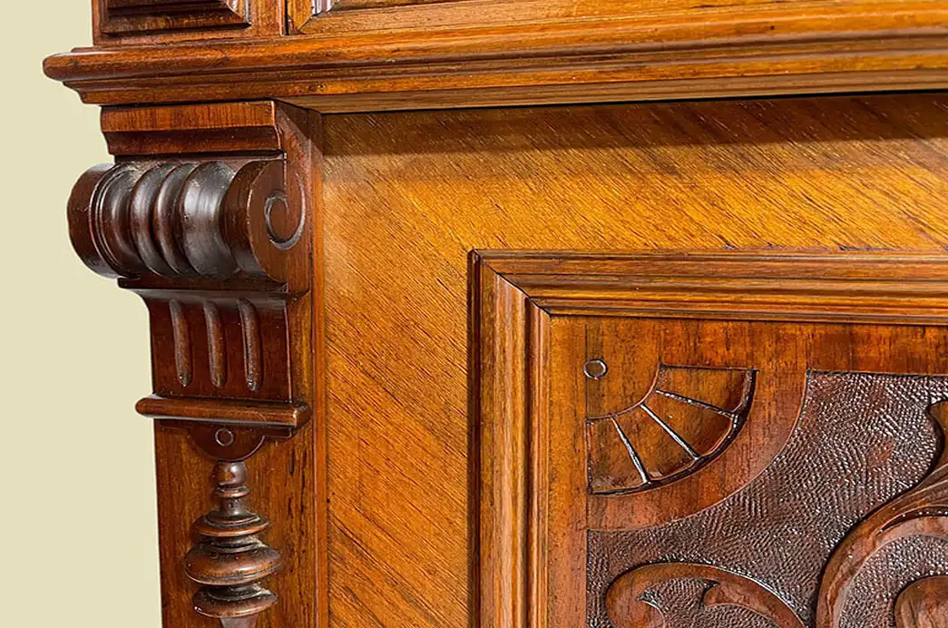 1880er Anrichte Buffet ANTIK Gründerzeit Kommode Halbschrank Sideboard von 1880 14