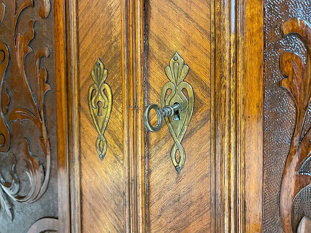 1880er Anrichte Buffet ANTIK Gründerzeit Kommode Halbschrank Sideboard von 1880 15