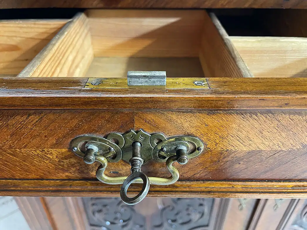 1880er Anrichte Buffet ANTIK Gründerzeit Kommode Halbschrank Sideboard von 1880 9