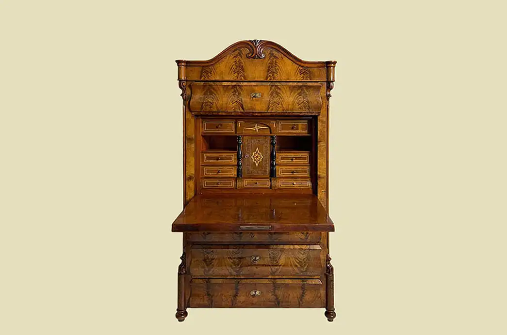 1840er Sekretär ANTIK Louis Philippe Mahagoni Schreibtisch von 1840