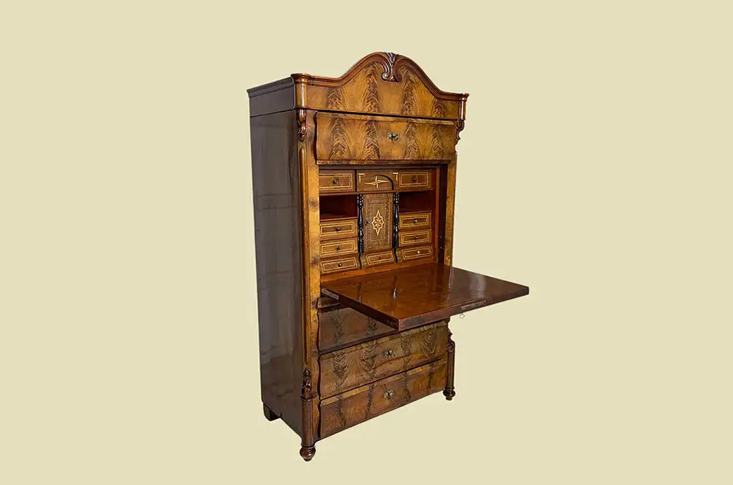 1840er Sekretär ANTIK Louis Philippe Mahagoni Schreibtisch von 1840 2