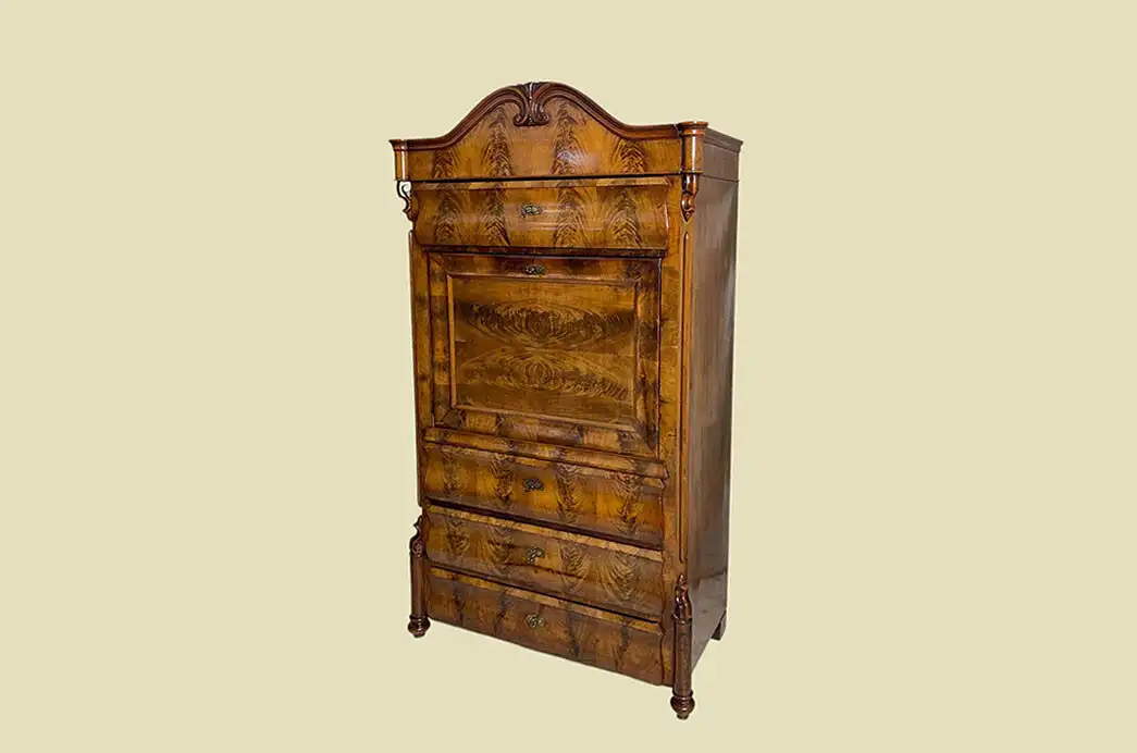 1840er Sekretär ANTIK Louis Philippe Mahagoni Schreibtisch von 1840 3