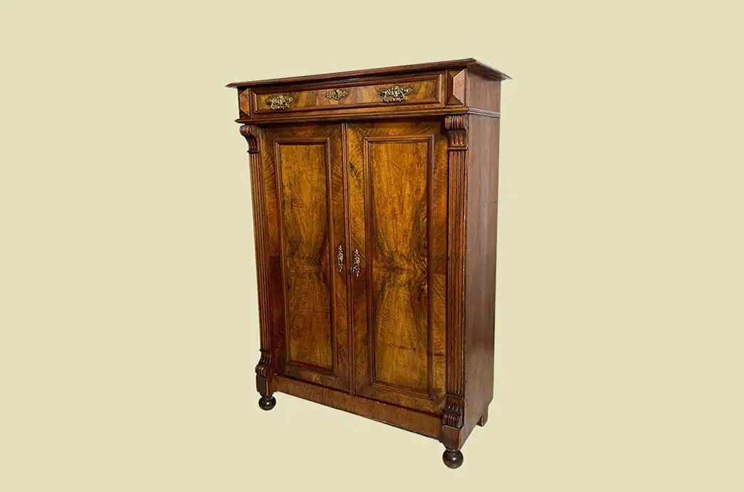 1880er Vertiko Gründerzeit ANTIK Nußbaum Kommode Schrank von 1880 1