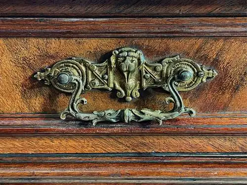 1880er Vertiko Gründerzeit ANTIK Nußbaum Kommode Schrank von 1880