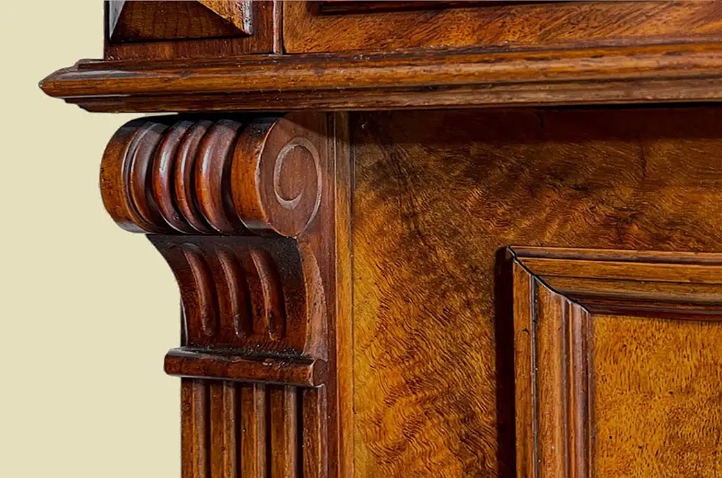 1880er Vertiko Gründerzeit ANTIK Nußbaum Kommode Schrank von 1880 13