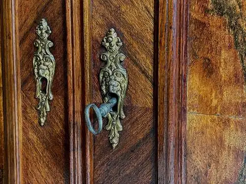 1880er Vertiko Gründerzeit ANTIK Nußbaum Kommode Schrank von 1880