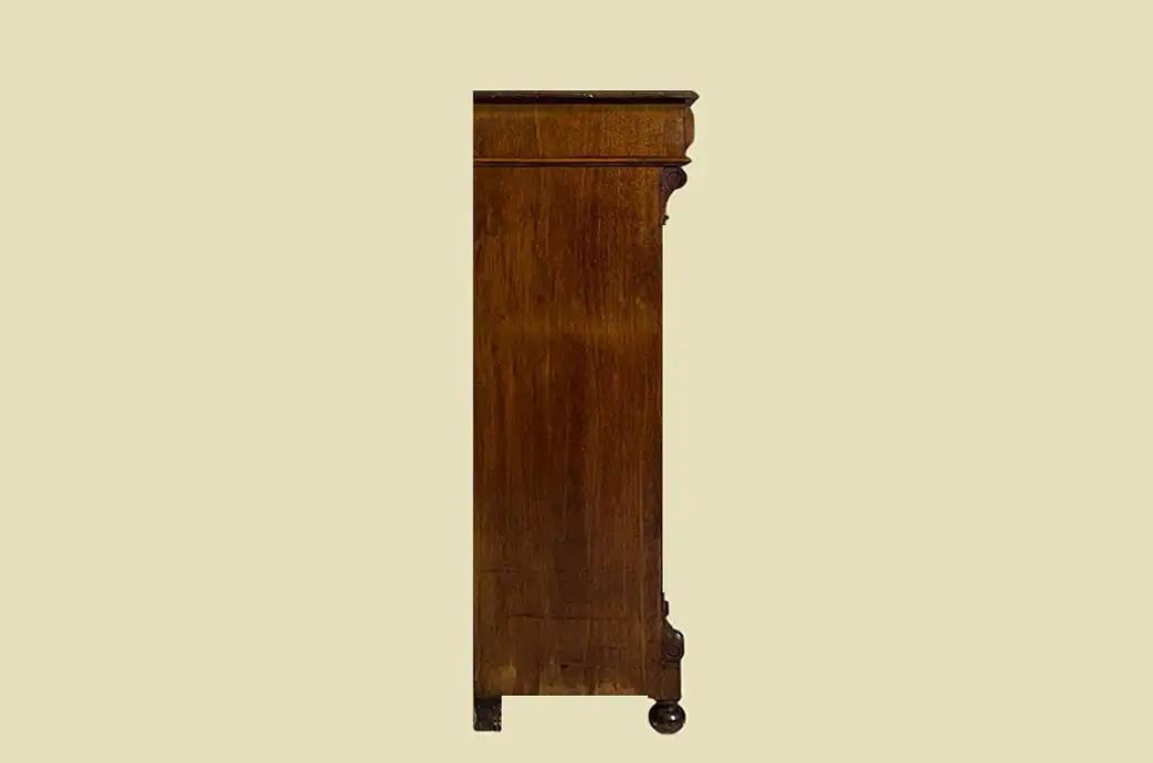 1880er Vertiko Gründerzeit ANTIK Nußbaum Kommode Schrank von 1880 17