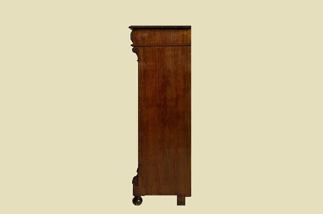 1880er Vertiko Gründerzeit ANTIK Nußbaum Kommode Schrank von 1880 19