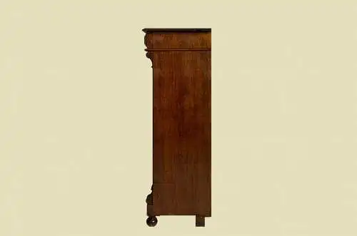 1880er Vertiko Gründerzeit ANTIK Nußbaum Kommode Schrank von 1880