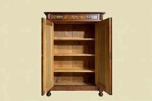 1880er Vertiko Gründerzeit ANTIK Nußbaum Kommode Schrank von 1880