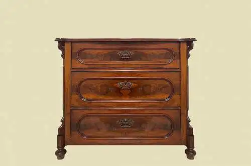 1840er Kommode ANTIK Louis Philippe Mahagoni Schrank Sideboard von 1840