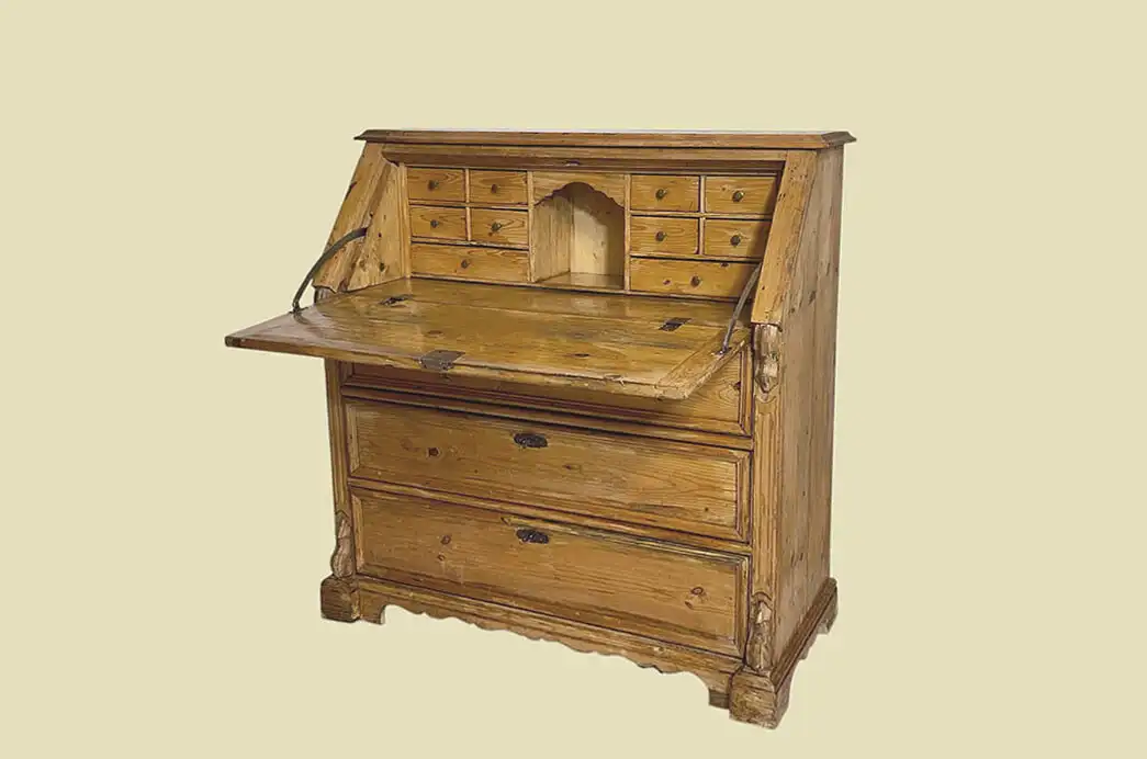 1840er Schreibtisch ANTIK Louis Philippe Biedermeier Klapp Sekretär von 1840 1