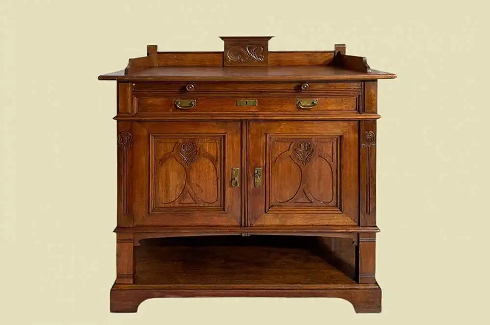 1920er Anrichte Buffet ANTIK Jugendstil Kommode Halbschrank Sideboard von 1920 0