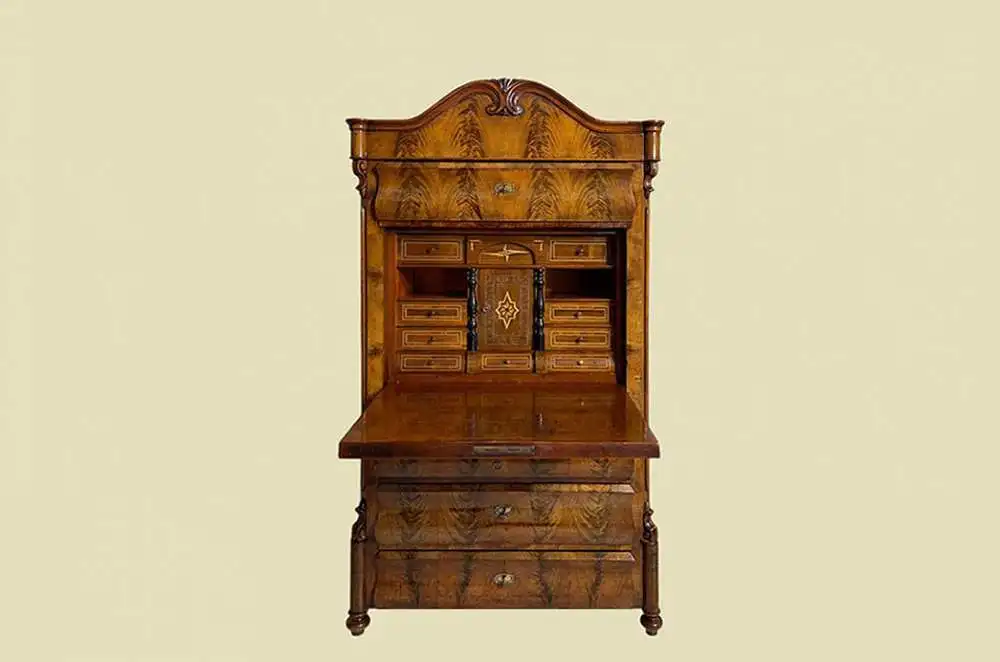 1840er Sekretär ANTIK Louis Philippe Mahagoni Schreibtisch von 1840 0