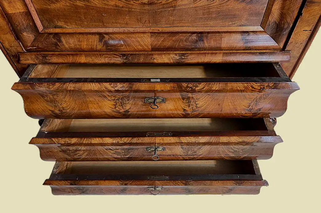 1840er Sekretär ANTIK Louis Philippe Mahagoni Schreibtisch von 1840 12