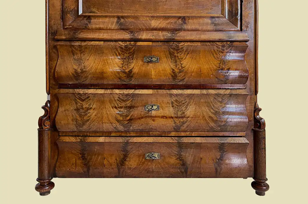 1840er Sekretär ANTIK Louis Philippe Mahagoni Schreibtisch von 1840 14