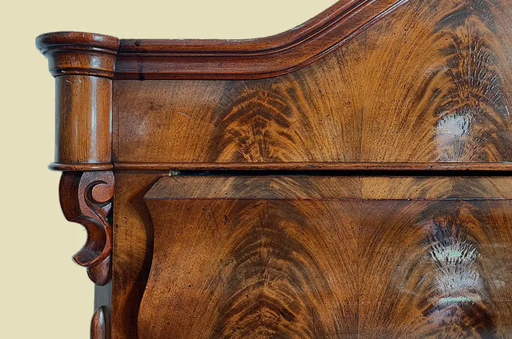 1840er Sekretär ANTIK Louis Philippe Mahagoni Schreibtisch von 1840 15