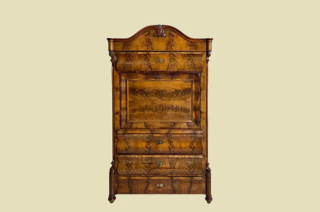 1840er Sekretär ANTIK Louis Philippe Mahagoni Schreibtisch von 1840 4