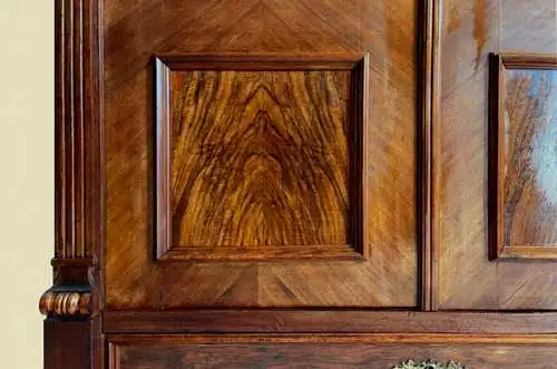 1880er Vitrine ANTIK Gründerzeit Nußbaum Bücherschrank Schrank von 1880