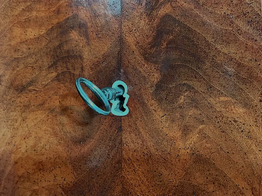 Handpolierte Empire Biedermeier Mahagoni Kommode Herrenkommode von 1820 12