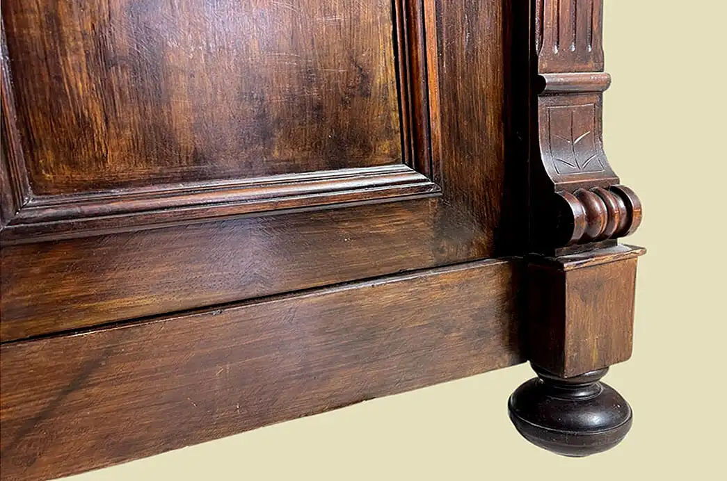 1880er Vertiko Gründerzeit ANTIK Nußbaum Kommode Schrank von 1880 13