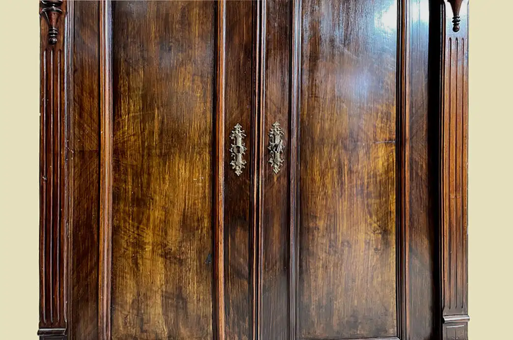 1880er Vertiko Gründerzeit ANTIK Nußbaum Kommode Schrank von 1880 14