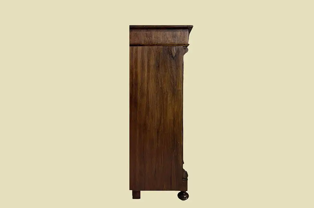 1880er Vertiko Gründerzeit ANTIK Nußbaum Kommode Schrank von 1880 17