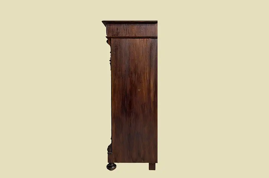 1880er Vertiko Gründerzeit ANTIK Nußbaum Kommode Schrank von 1880 19