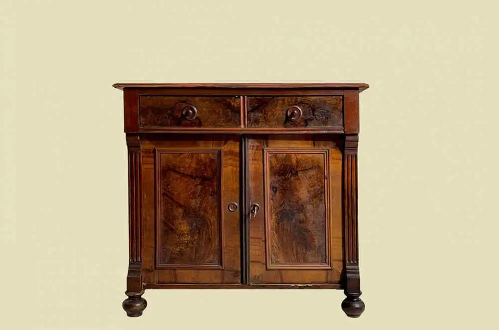 1880er Kommode ANTIK Gründerzeit Nußbaum Halbschrank Schrank von 1880 0