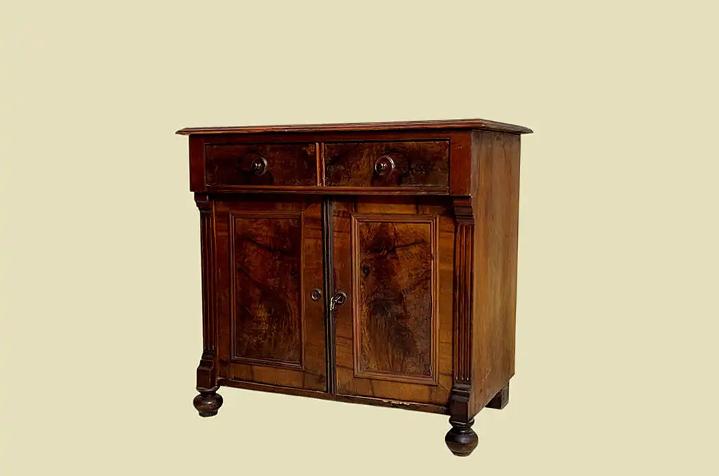 1880er Kommode ANTIK Gründerzeit Nußbaum Halbschrank Schrank von 1880 1