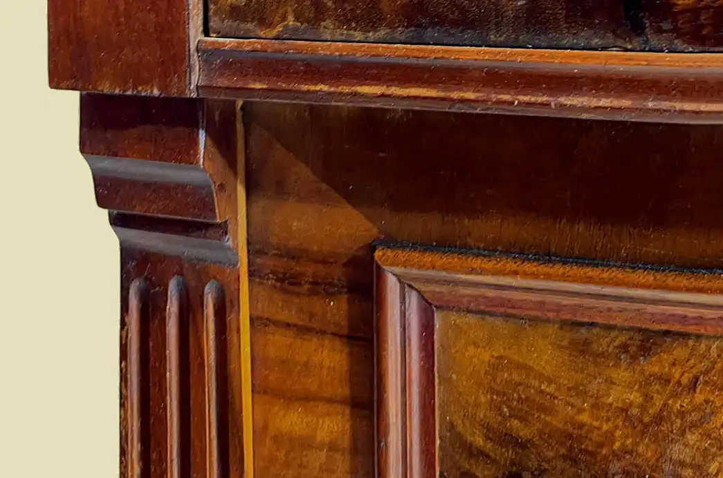 1880er Kommode ANTIK Gründerzeit Nußbaum Halbschrank Schrank von 1880 12
