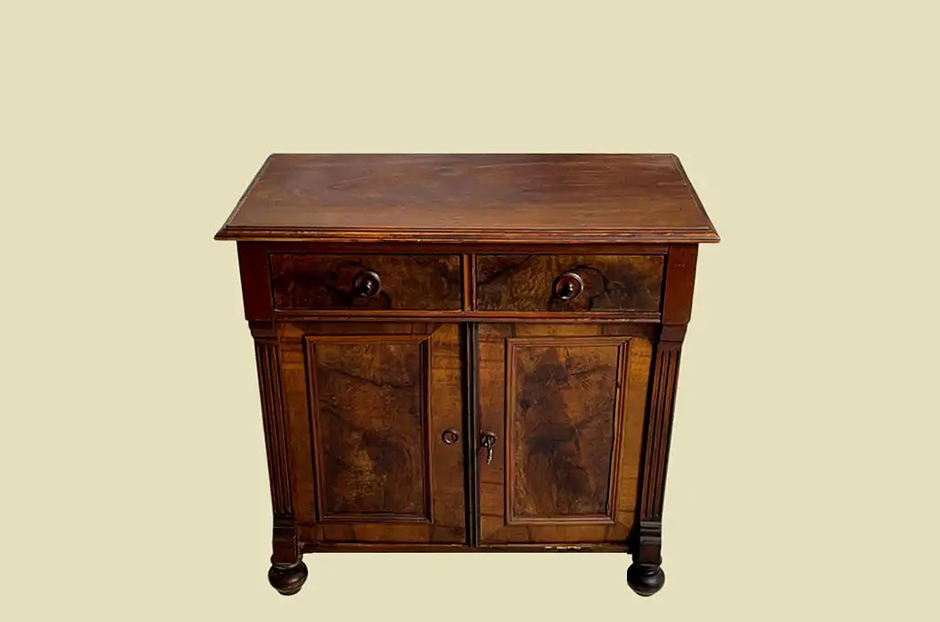 1880er Kommode ANTIK Gründerzeit Nußbaum Halbschrank Schrank von 1880 2