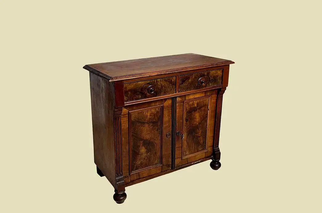 1880er Kommode ANTIK Gründerzeit Nußbaum Halbschrank Schrank von 1880 3