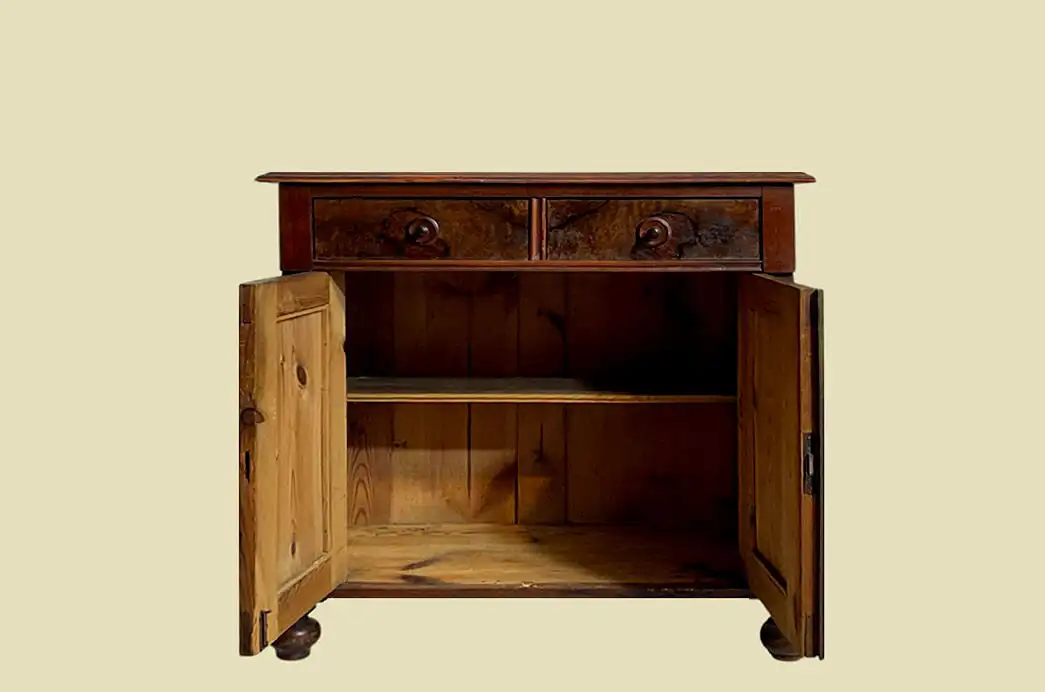 1880er Kommode ANTIK Gründerzeit Nußbaum Halbschrank Schrank von 1880 4