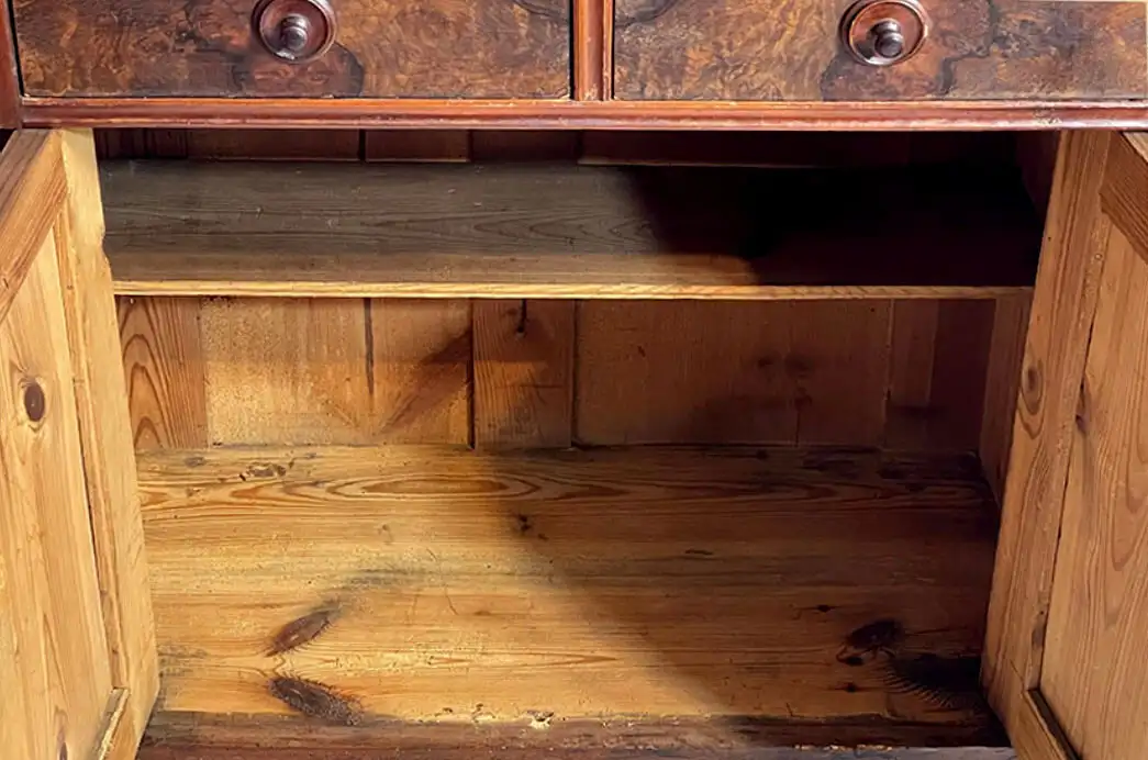 1880er Kommode ANTIK Gründerzeit Nußbaum Halbschrank Schrank von 1880 5