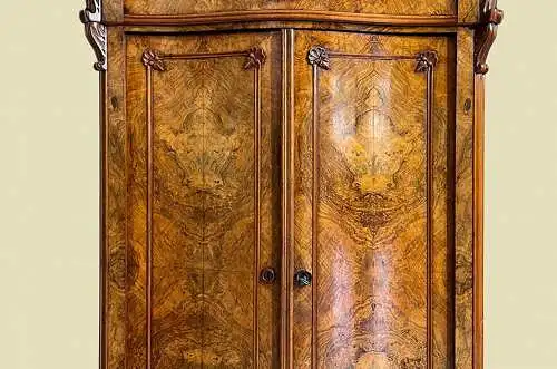 1840er Vertiko ANTIK Louis Philippe Nußbaum Schrank Kommode von 1840