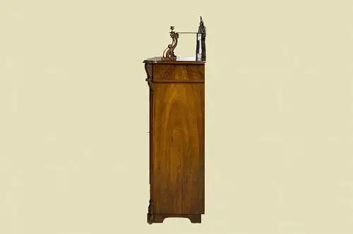 1840er Vertiko ANTIK Louis Philippe Nußbaum Schrank Kommode von 1840