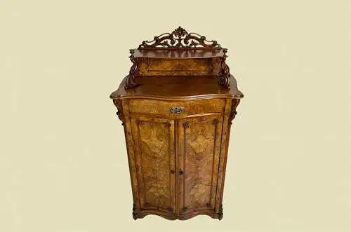 1840er Vertiko ANTIK Louis Philippe Nußbaum Schrank Kommode von 1840