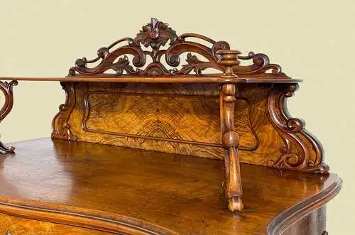 1840er Vertiko ANTIK Louis Philippe Nußbaum Schrank Kommode von 1840