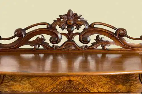 1840er Vertiko ANTIK Louis Philippe Nußbaum Schrank Kommode von 1840