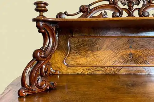 1840er Vertiko ANTIK Louis Philippe Nußbaum Schrank Kommode von 1840