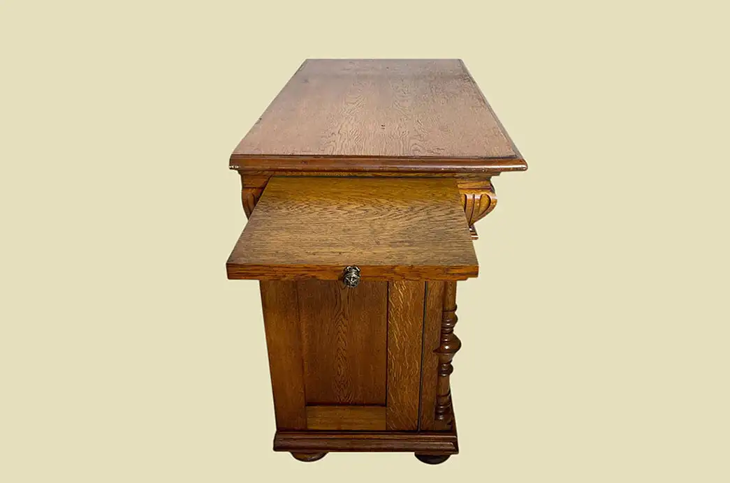 1880er Säulen Kommode ANTIK Gründerzeit Eiche Anrichte Sideboard von 1880 18